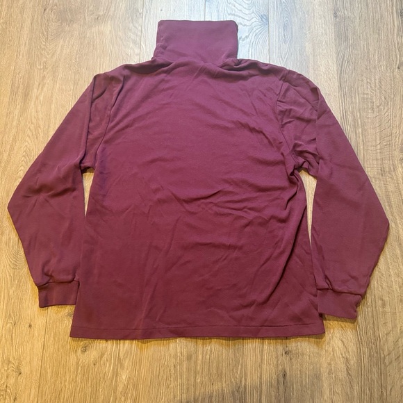 Vintage Eddie Bauer USA Made Turtleneck Shirt 100% Cotton Single Stitch Mens L - Picture 8 of 11